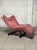 Relaxation Lounge Chair in Red Alcantara from Cinova, 1980s For Sale - Image 14 of 18