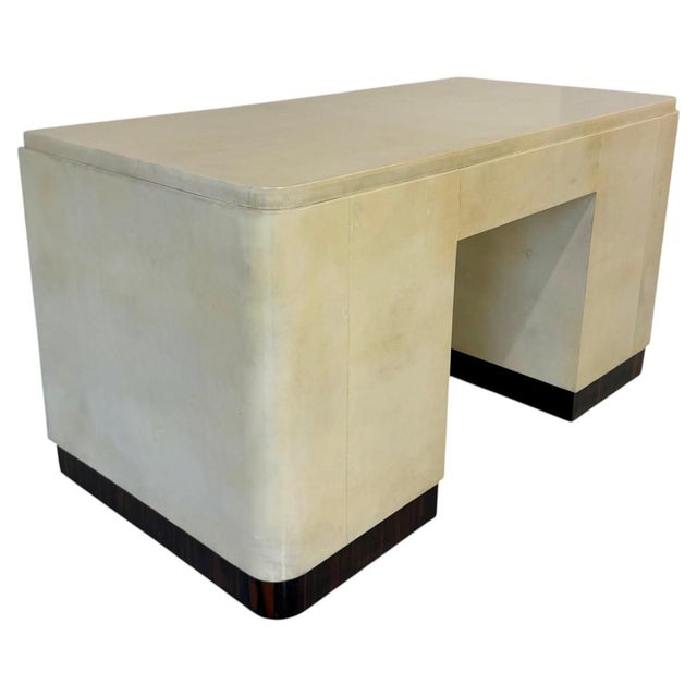 Italian Art Deco Parchment Desk by Osvaldo Borsani, 1940s For Sale - Image 18 of 18