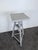 Tripod Sculptor's Stand in Grey Painted Wood with Rotating Top For Sale - Image 3 of 6