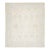 Artisanal Oushak Style Wool Area Rug: Neutral Ivory With Muted Floral Motifs For Sale