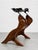 Studio Made Handcrafted Solid Walnut + Cast Iron Tractor Seat Stool / Chair For Sale - Image 4 of 10