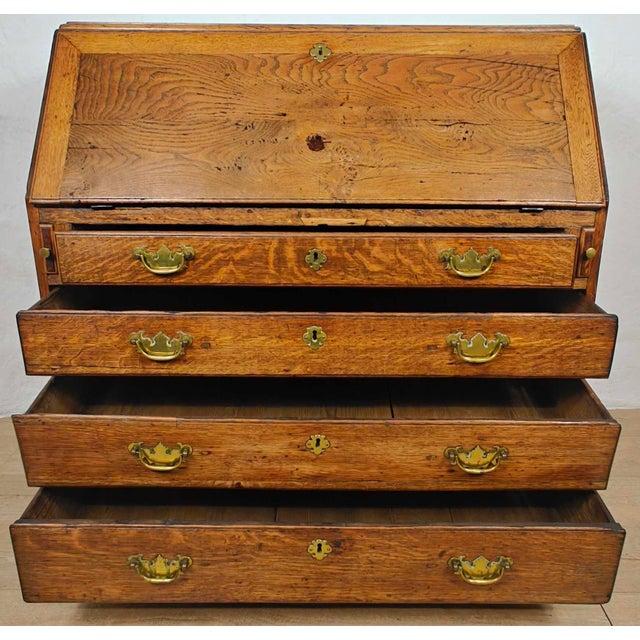 Late 18th Century George III Desk in Oak, 1780 For Sale - Image 5 of 18