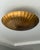 Handmade Brass Flush Mount Ceiling Light, Raw Brass Scalloped Fixture for Bedroom, Hallway & Living Room For Sale - Image 6 of 14
