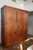 Auburn Antique European Pine Vestiaire Wardrobe With Diamond Cutouts, C. 1920s For Sale - Image 8 of 8