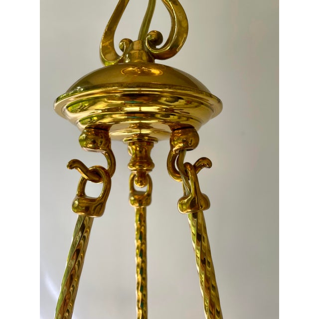 Brass Tassel Chandelier For Sale In New York - Image 6 of 10