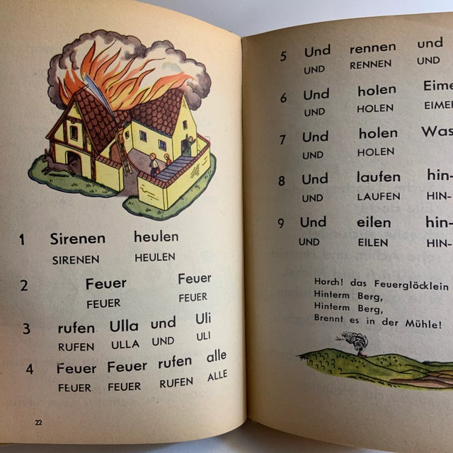 1930s 1930 Unsere Fibel Child's Primer Book For Sale - Image 5 of 8