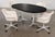 Mid-Century Modern Table & Chairs. Black and White. Vintage McM. For Sale