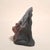 Handmade Figurative Ceramic Surreal Veiled Detailed Face Bust Sculpture in Charcoal and & Mauve Glaze For Sale - Image 16 of 17