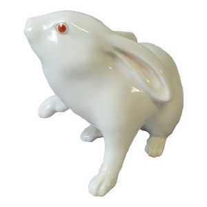 Vintage Herend White Rabbit Figurine, Hungary