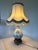 Antique Table Lamp in High-Fire Blue Earthenware with Bronze Tripod Base, 1800s For Sale - Image 6 of 10