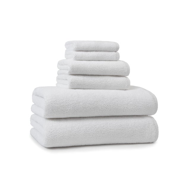 Kassatex Assisi Hand Towel, White For Sale - Image 4 of 4