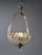 Italian Art Deco Murano Glass and Brass Pendant in the style of Seguso, 1930s For Sale - Image 3 of 18