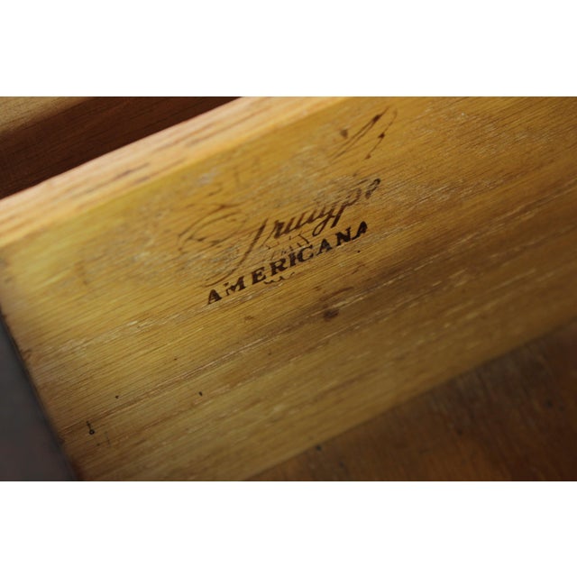 Statton Country Cherry 3 Drawer Dressing Table Lowboy For Sale - Image 13 of 13