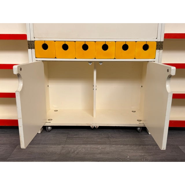 Vintage Italian Handcrafted Folding Bar Cabinet, 1960s For Sale - Image 15 of 18