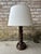Carved wooden table lamp by Charles Dudouyt, France 1940s. This piece has been newly re wired to operate in the states,...