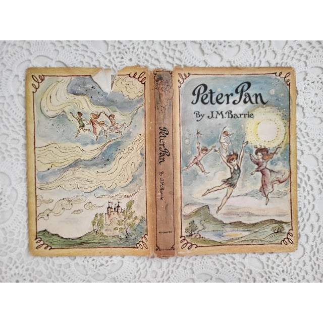 Sky Blue 1950s Pair of Framed Mid Century Peter Pan Art Prints For Sale - Image 8 of 8