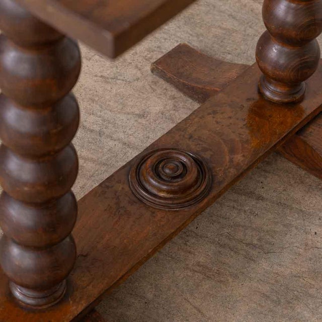 Brown 1940s French Wood Side Table Is the Style of Charles Dudouyt For Sale - Image 8 of 14