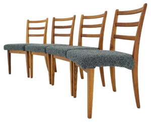 Oak Dining Chairs, Czechoslovakia, 1960s, Set of 4