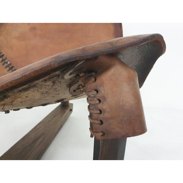 Vintage Saddle Leather Lounge Chairs, Brazil, 1960s, Set of 2 For Sale - Image 15 of 18