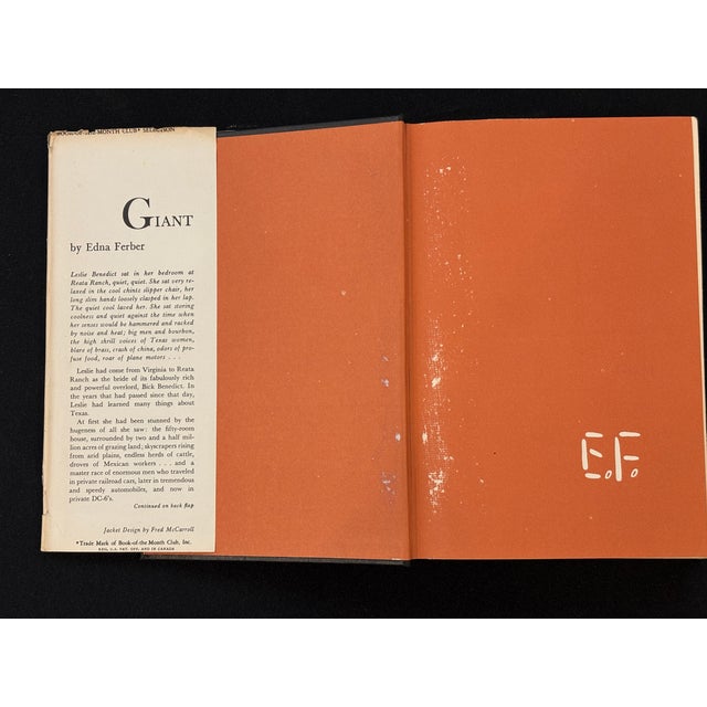 "Giant' Movie Poster 1963 and 1st Edition Book 1952 by Edna Ferber- Free Shipping For Sale - Image 16 of 18