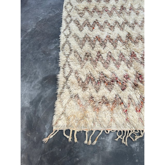 1980s Vintage Moroccan Marmoucha Rug - 6'4" X 11'5" Ft For Sale - Image 4 of 10