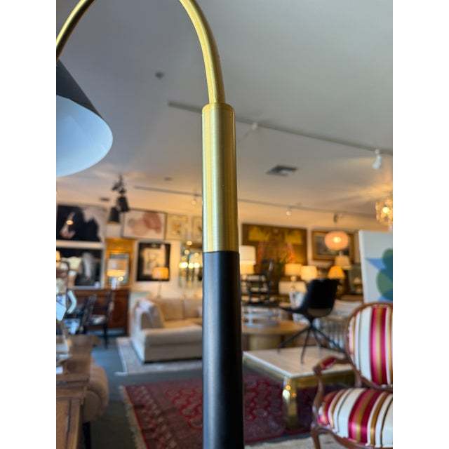 Metal Crate & Barrel Arching Floor Lamp For Sale - Image 7 of 12