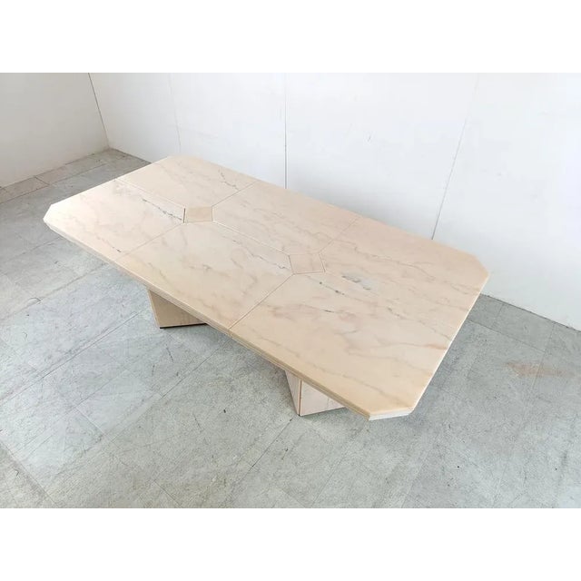 Stone Vintage Marble Dining Table, 1970s For Sale - Image 7 of 12