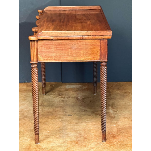 Scottish Writing Table or Desk of Mahogany From Regency Era For Sale - Image 13 of 17
