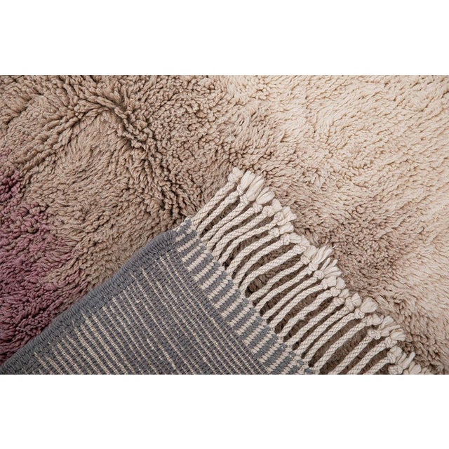 Premium Hand-Knotted Moroccan Wool Rug | 11'8" X 9'4" | One of a Kind For Sale - Image 4 of 8
