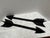 Large Rugged Black Metal Arrow Wall Decor-Set of Two For Sale - Image 10 of 10