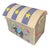 Vintage Madagascar Hand-Woven Raffia "Circus" Toy Trunk & Storage Chest For Sale - Image 4 of 11