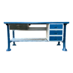 1940s American Industrial Steel Work Table From Lyon Metal Products