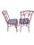2 Vintage Chinese Chippendale Regency Side Chairs Dining Aluminum Faux Bamboo For Sale - Image 10 of 12