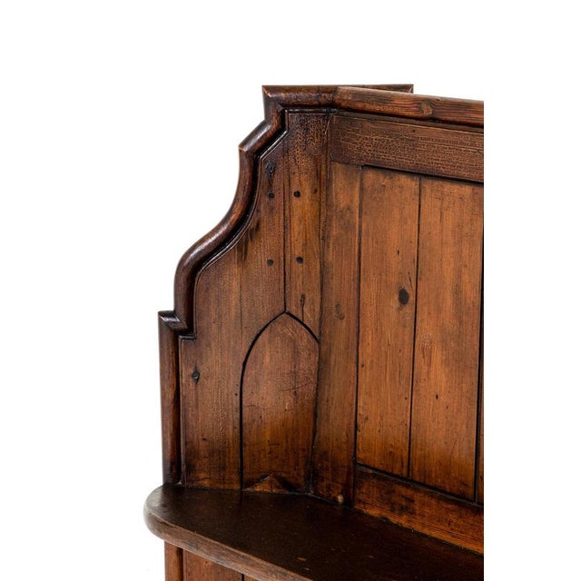 Scottish Chapel Bench in Pitch Pine For Sale - Image 9 of 16