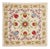 20"x20" Embroidered Pillow Cover. Boho & Chic Home Decor. All Silk Cushion Cover For Sale