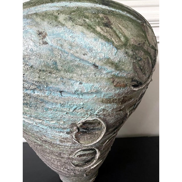 2000 - 2009 Massive Ceramic Jar Tsubo by Japanese Potter Yui Tsujimura For Sale - Image 5 of 18