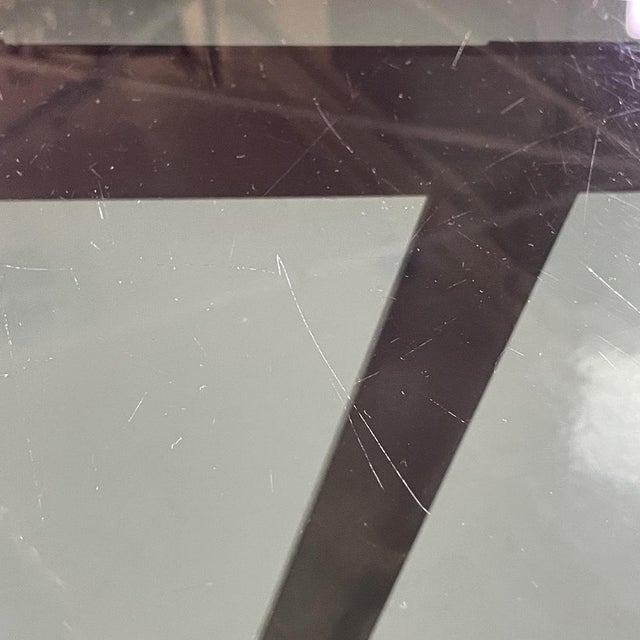 Italian Modern Dining Table in Smoked Glass and Steel from Formanova, 1970s For Sale - Image 11 of 18