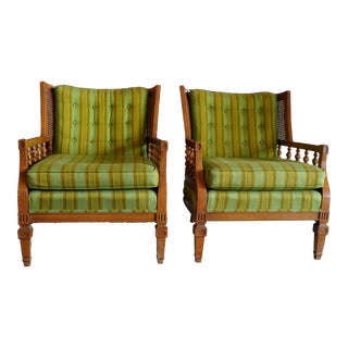 Mid-Century Club Chairs- a Pair For Sale