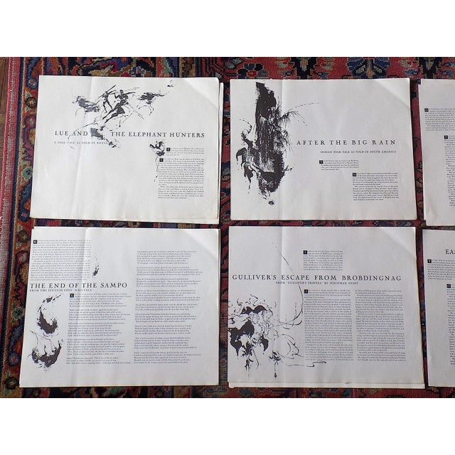 Vintage Abstract Expressionist Otto Nielsen Lithographs - Set of 6 For Sale - Image 10 of 13