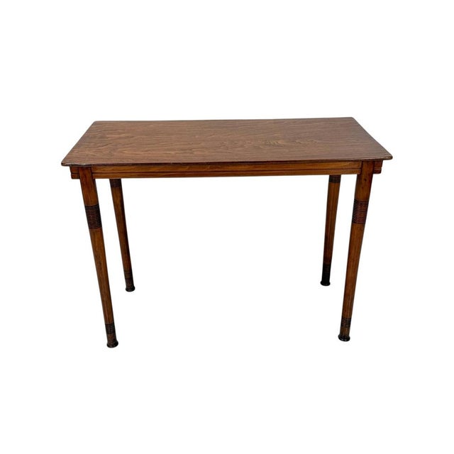 Brown Vienna Secession Console Table in Beech Wood from Jacob and Josef Kohn, 1890s For Sale - Image 8 of 13