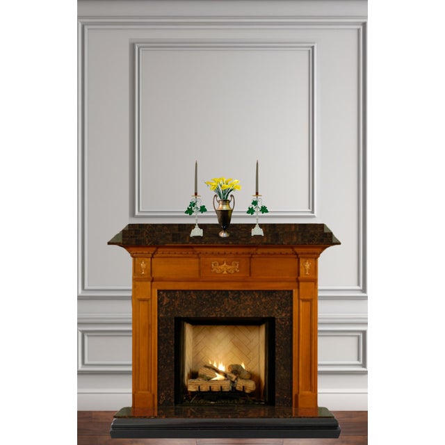 Vintage Tole Iron Candle Sticks and Bronze Urn - Set of 3 For Sale - Image 11 of 12