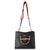 Black Black Dusty Grey Textured Dollar Calfskin Web Small Diana Tote For Sale - Image 8 of 9
