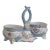 Limoges China Double Open Salt Cellar With Handle Vintage Hand Painted 4696b For Sale