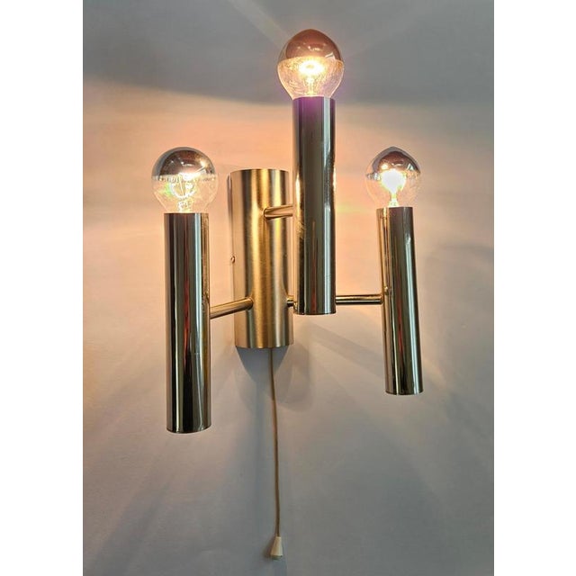 Mid-Century Modern Wall Lamps by Gaetano Sciolari, 1970s, Set of 2 For Sale - Image 15 of 18