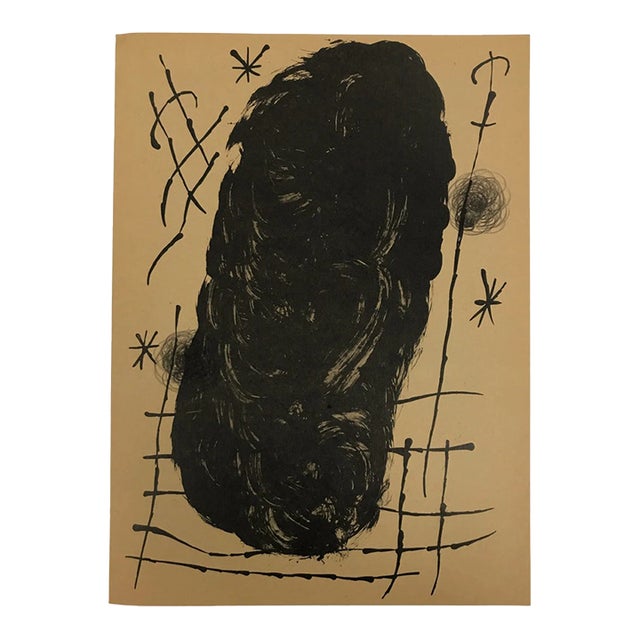 Miro Original Lithograph Dm18151 Derriere Le Miroir 1965 For Sale