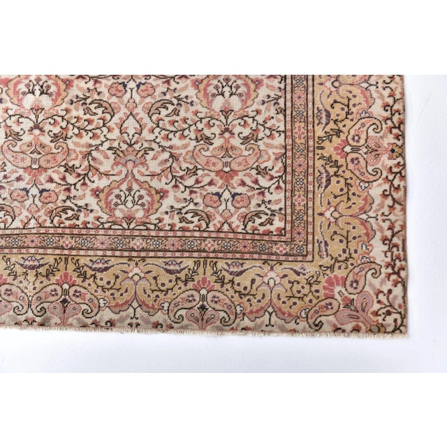 Vintage Turkish Rug in Wool For Sale - Image 11 of 14