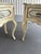 La Barge Hand Painted Blue and White French Console Tables or Entry Way Tables For Sale In New York - Image 6 of 12