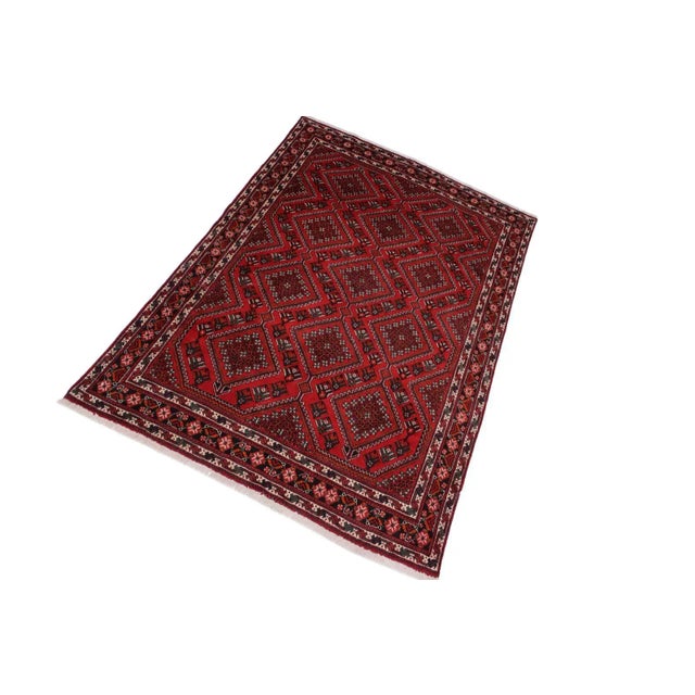 One of a kind Semi-Vintage hand-made rug made with all vegetable dyes and handspun wool is a great addition to any décor....