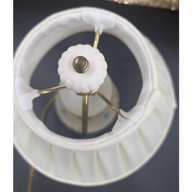Vintage Lenox Table Lamp- Rose Manor Collection For Sale In Philadelphia - Image 6 of 18