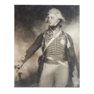 Antique Portrait of George Prince of Wales Photogravure